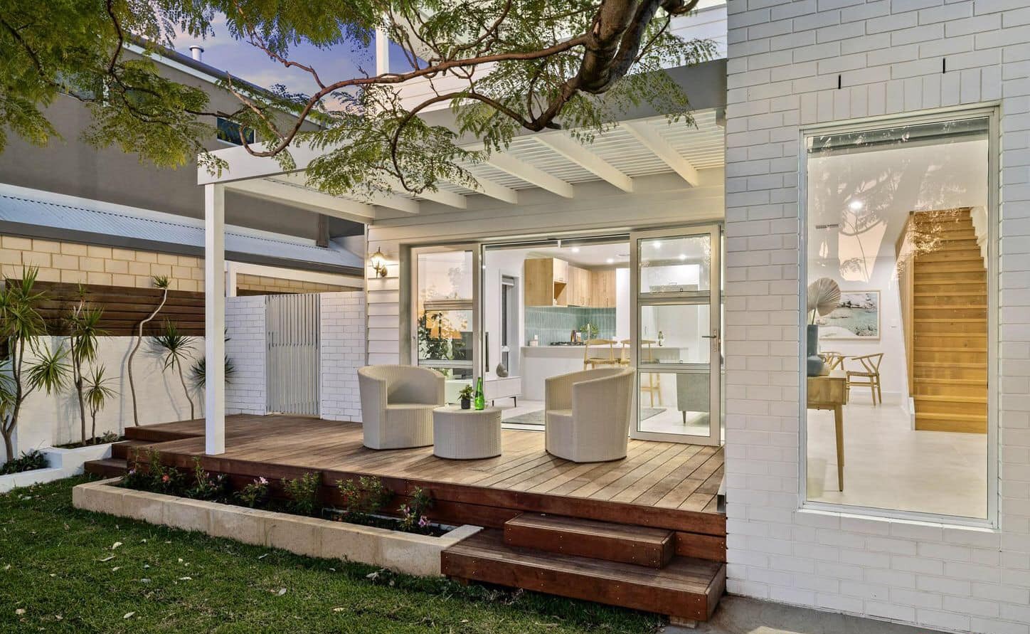 Bright open-plan living extension added to a Perth family home